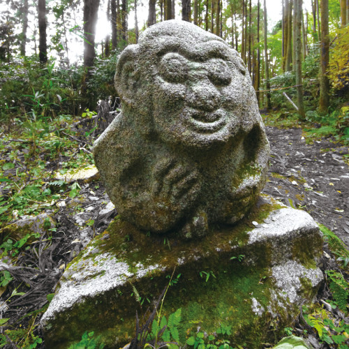 Saru-ishi (Monkey Stone) of Takatori Castl